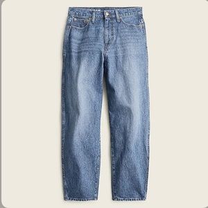 J. Crew NWT High-Rise Peggy Barrel Jean in Authentic Blue Wash